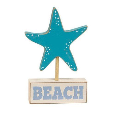 Starfish on Beach Wooden Sitter - The Fox Decor